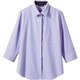 シャツ レディス 7分袖 13号 ラベンダー BF2211-4