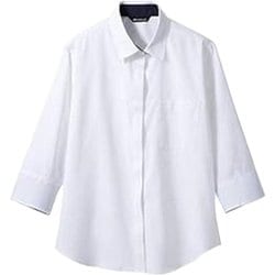 シャツ（レディス・7分袖） 9号 白 BF2211-2