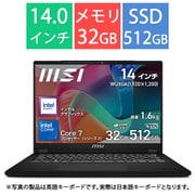 ビジネスノートPC/msi Modern 14 H D2RM/14型/Core 7-240H/メモリ 32GB/SSD 512GB/Windows 11 Home/Microsoft 365 Basic + Office Home & Business 2024 Modern-14-H-D2RMG-5429JP