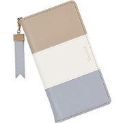 NTR-PIX8a-MB [Google Pixel 8a 用 ケース 手帳型 トリコロール スマホケース エレガンテ Elegante/ミルキーブルー]