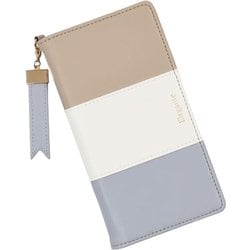 NTR-PIX9A-MB [Google Pixel 9a 用 ケース 手帳型 トリコロール スマホケース エレガンテ Elegante/ミルキーブルー]