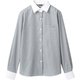 シャツ（レディス・長袖） 11号 グレーストライプ BV2201-6