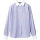 シャツ（レディス・長袖） 7号 ブルーストライプ BV2201-4