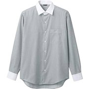 シャツ(メンズ・長袖) M グレーストライプ BV2571-6