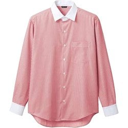 シャツ（メンズ・長袖） L ワインストライプ BV2571-5