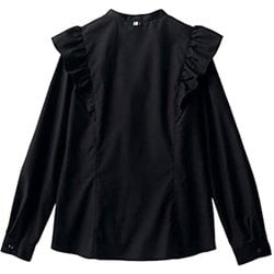 ブラウス（レディス・長袖） 13号 ブラック BW2001-1