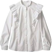 ブラウス(レディス・長袖) 7号 ホワイト BW2001-2