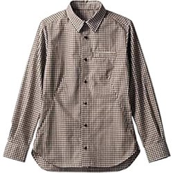 シャツ（兼用・長袖） M ブラウンチェック BW2504-72