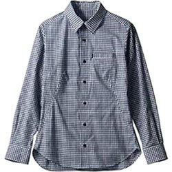 シャツ（兼用・長袖） 3L ブルーチェック BW2504-92