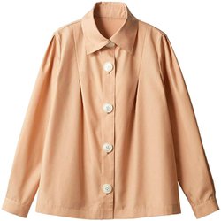 ブラウス（レディス・長袖） 9号 ピンクベージュ BW8002-3