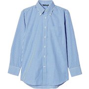 シャツ(兼用・長袖) 4L ブルーチェック CM2503-4