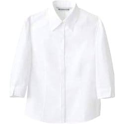 シャツ レディス 7分袖 13号 白 MC7151