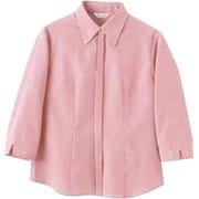 シャツ レディス 7分袖 M ワインストライプ MC7233