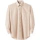 シャツ 兼用 長袖 LL ベージュストライプ MC7377