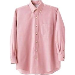 シャツ 兼用 長袖 LL ワインストライプ MC7373