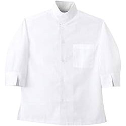シャツ 兼用 7分袖 LL 白 MC7381
