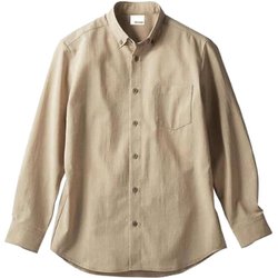シャツ（兼用・長袖） LL ベージュ OV2501-3