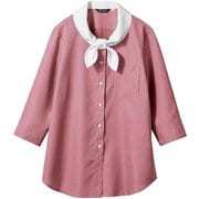 ブラウス(レディス・7分袖) 7号 ワインチェック×白 WC2231-5