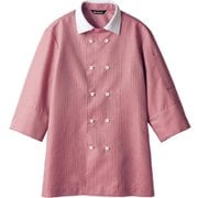 シャツ(兼用・7分袖) M ワインチェック×白 WC2631-5