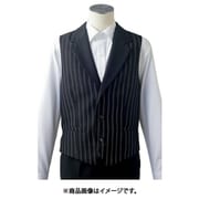 ベスト メンズ L ダークグレーストライプ MC3705