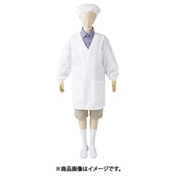 ダブル型給食衣（兼用・長袖） 1号 白 PE101-2