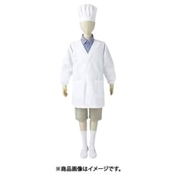 シングル型給食衣（兼用・長袖） 3号 白 PE111-2