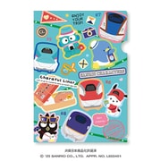 JR2-15-D サンリオキャラクターズ キャラフルライナー vol.2 クリアファイル ブルー