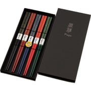 天丸金ぼかし 高級黒箱 23cm 5入 箸セット 食洗機可 日本製 709801
