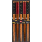 スス竹 麻文様 22.5cm 5膳入り 日本製 318331