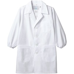 児童用白衣コート 長袖 130cm 白 PER121-2