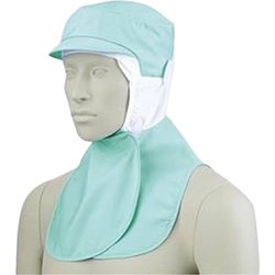 頭巾帽子 兼用 L グリーン 9-1073