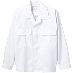 ジャンパー（兼用・長袖） L 白 8-611