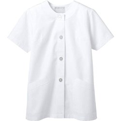 調理衣 レディス 半袖 LL 白 1-032