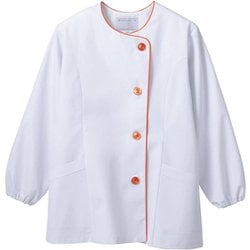 調理衣 レディス 長袖 L 白 1-041