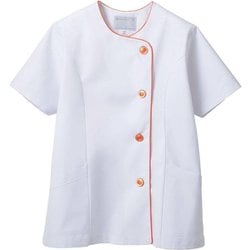 調理衣 レディス 半袖 3L 白 1-042