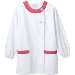 調理衣 レディス 長袖 LL 白 1-093