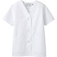 調理衣 レディス 半袖 S 白 1-412