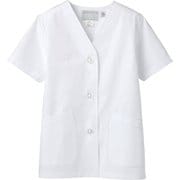 調理衣 レディス 半袖 M 白 1-412