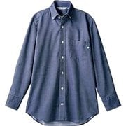 デニムシャツ(兼用・長袖) L ネイビー BW2510-9