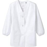 調理衣 レディス 長袖 M 白 1-431