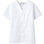 調理衣 レディス 半袖 M 白 1-432