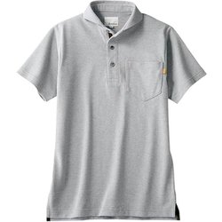 ポロシャツ 兼用 半袖 L グレー OV2511-10