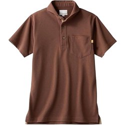 ポロシャツ 兼用 半袖 3L ブラウン OV2511-7