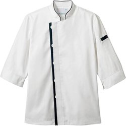 コックコート（兼用・7分袖） M 白 6-421