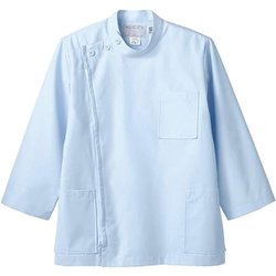 ケーシー（メンズ・8分袖） 5L サックス 52-813