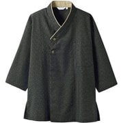 和風シャツ(兼用・7分袖) 3L 黒 2-391