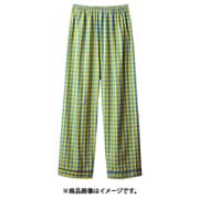 患者衣(男女兼用)パンツ 3L ブルー/イエロー 59-435