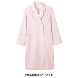 ドクターコート（レディス長袖ダブル） LL ピンク 71-075