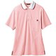 ポロシャツ（男女兼用・半袖） LL ピンク/白 32-5032