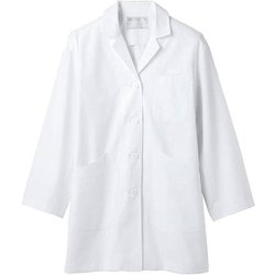 ドクターコート（レディス長袖シングル L 白 71-081